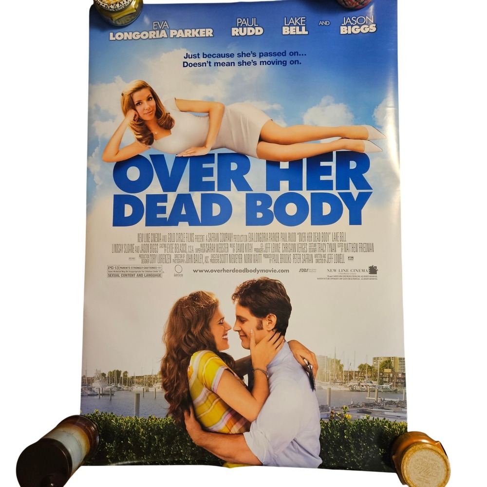 Over Her Dead Body 2008 Original Movie Poster 27x40 Eva Longoria Paul Rudd D/S